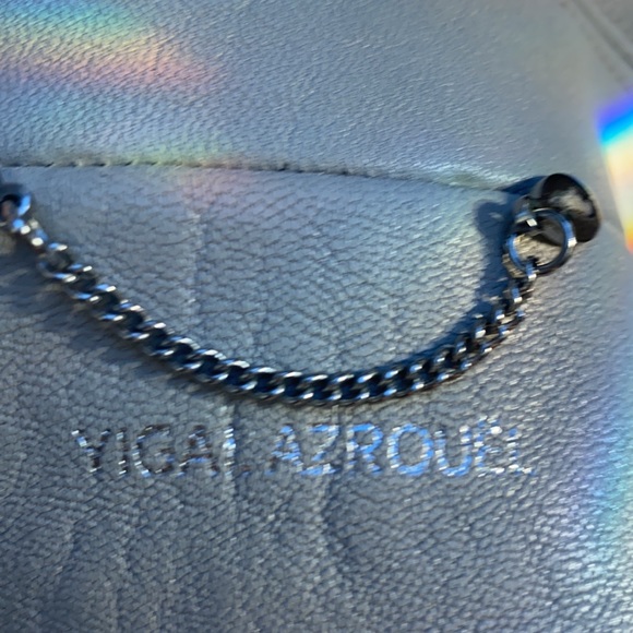 Cream designer leather jacket yigal azrouel - Picture 3 of 4